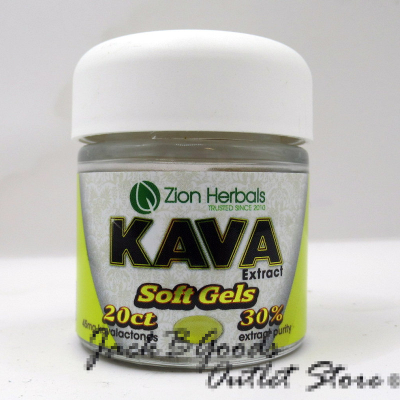 Zion Herbals Kava Extract Soft Gels 20ct