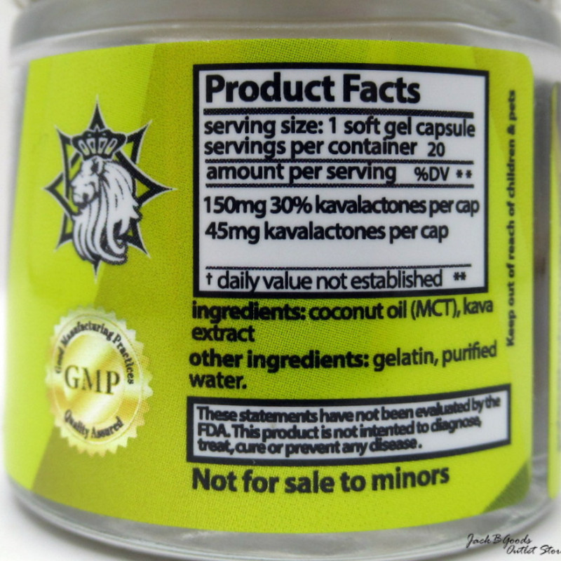 Zion Herbals Kava Extract Soft Gels 20ct