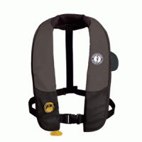 Mustang Deluxe Automatic Inflatable PFD - Black/Carbon