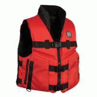 Mustang Accel 100 Fishing Vest - Red/Black - Small
