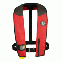 Mustang Deluxe Adult Inflatable - Manual - Universal - Red/Black/Carbon