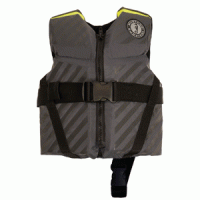 Mustang Lil' Legends 70 Child Vest - 30-50lbs - Fluorescent Yellow-Green/Gray