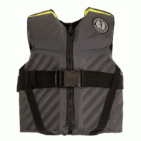 Mustang Lil' Legends 70 Youth Vest - 50-90lbs - Fluorescent Yellow-Green/Gray