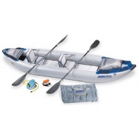 Sea Eagle 380X Deluxe Kayak Package Includes Seats Paddles and Pump