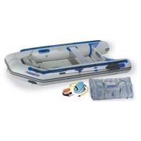 Sea Eagle 10ft 6in Sport Runabout Boat with Rigid Inflatable Keel Plastic Floor Deluxe Package