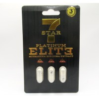7 Star Platinum Elite Kratom Extract Capsules (3 Pack) (Scan and Verify)