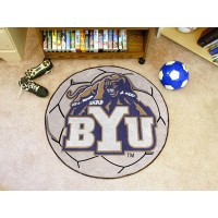 Brigham Young University Soccer Ball Rug