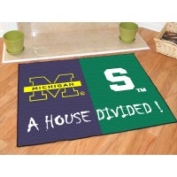 Michigan - Michigan State All-Star House Divided Rug