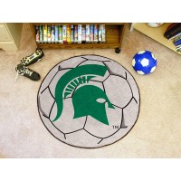 Michigan State University Soccer Ball Rug