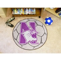 Northwestern University Soccer Ball Rug