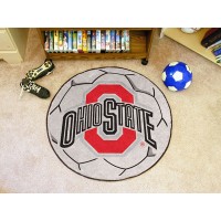 Ohio State University Soccer Ball Rug