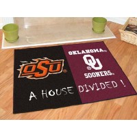 Oklahoma State - Oklahoma Sooners All-Star House Divided Rug