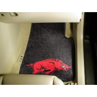 University of Arkansas 2 Piece Front Car Mats