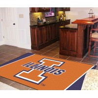 University of Illinois  5 x 8 Rug