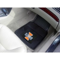 University of Illinois Heavy Duty 2-Piece Vinyl Car Mats