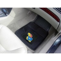 University of Kansas Heavy Duty 2-Piece Vinyl Car Mats