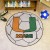 University of Miami Soccer Ball Rug