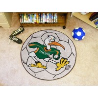 University of Miami Soccer Ball Rug