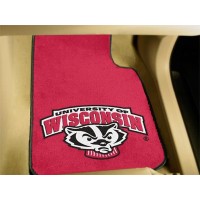 University of Wisconsin 2 Piece Front Car Mats