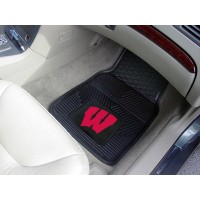 University of Wisconsin Heavy Duty 2-Piece Vinyl Car Mats