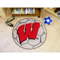 University of Wisconsin Soccer Ball Rug
