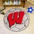 University of Wisconsin Soccer Ball Rug