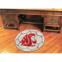 Washington State University Soccer Ball Rug