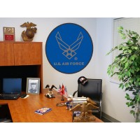 AIR FORCE 44-inch Non-Licensed Round Ball Rug