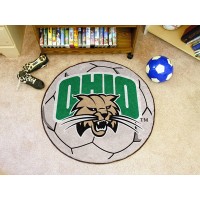 Ohio University Soccer Ball Rug