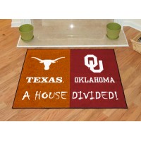 Texas - Oklahoma All-Star House Divided Rug