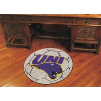 University of Northern Iowa Soccer Ball Rug