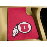 University of Utah 2 Piece Front Car Mats