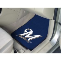 MLB - Milwaukee Brewers 2 Piece Front Car Mats