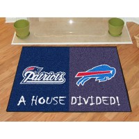 NFL - New England Patriots - Buffalo Bills All-Star House Divided Rug