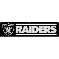 BRA Raiders Giant 8-Foot X 2-Foot Nylon Banner