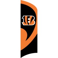 TTBE Bengals Tall Team Flag with pole