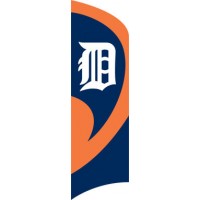 TTDET Tigers Tall Team Flag with pole TTDET Tigers Tall Team Flag with pole