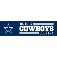 BDA Cowboys Giant 8-Foot X 2-Foot Nylon Banner