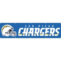 BSD Chargers Giant 8-Foot X 2-Foot Nylon Banner