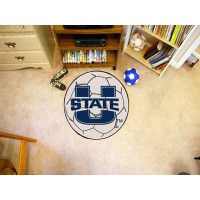 Utah State University Soccer Ball Rug