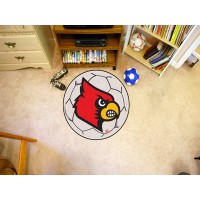 University of Louisville Soccer Ball Rug