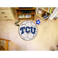 Texas Christian University  Soccer Ball Rug