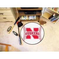 University of Nebraska Baseball Rug