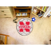 University of Nebraska Soccer Ball Rug