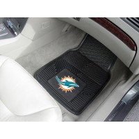 NFL - Miami Dolphins Heavy Duty 2-Piece Vinyl Car Mats