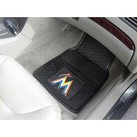 MLB - Miami Marlins Heavy Duty 2-Piece Vinyl Car Mats