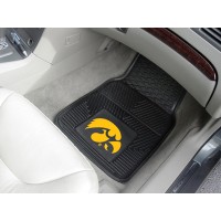 University of Iowa Heavy Duty 2-Piece Vinyl Car Mats