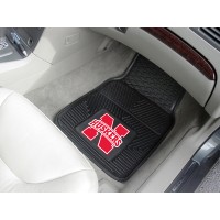 University of Nebraska Heavy Duty 2-Piece Vinyl Car Mats