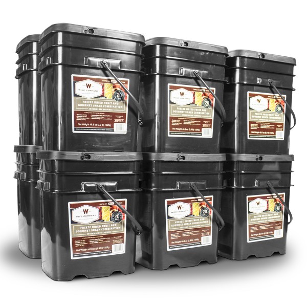 1440 Serving Wise Freeze Dried Fruit and Gourmet Snack Combination 