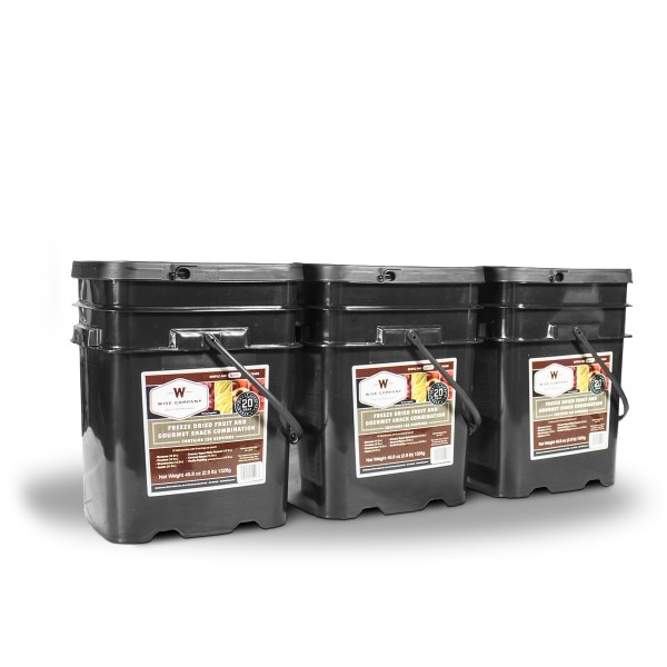 360 Serving Wise Freeze Dried Fruit and Gourmet Snack Combination 